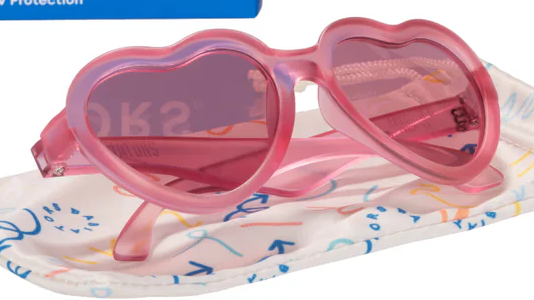 Fuchsia Haze Heart I Pink Transparent Lenses