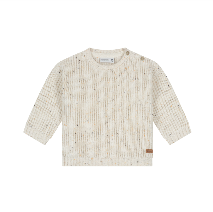Heathered Neutral Knit Pullover