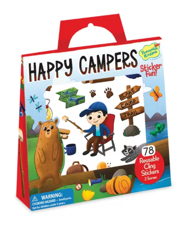 Happy Campers Reusable Sticker Tote