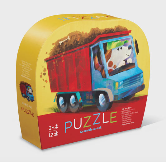 12 Piece Mini Puzzle Go Big Dog