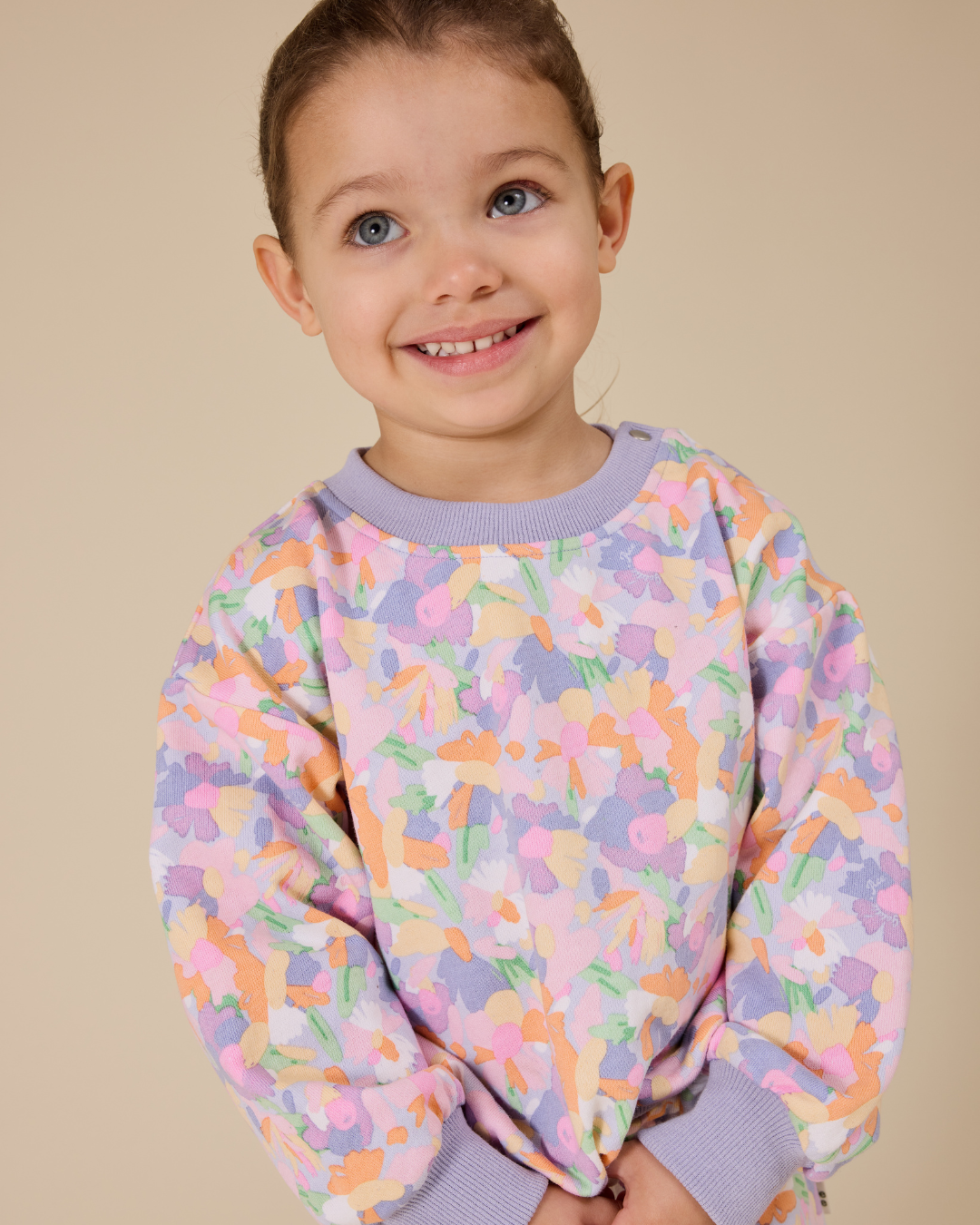 Pastel Bouquet Terry Sweatshirt