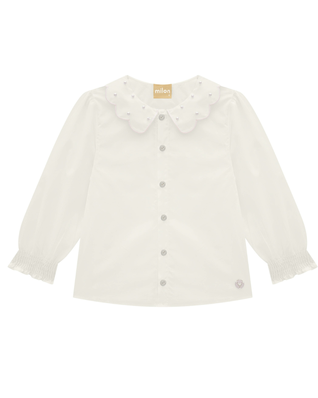 Ruffle Collar LS Blouse