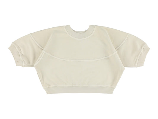 Waffle Crop Sweatshirt