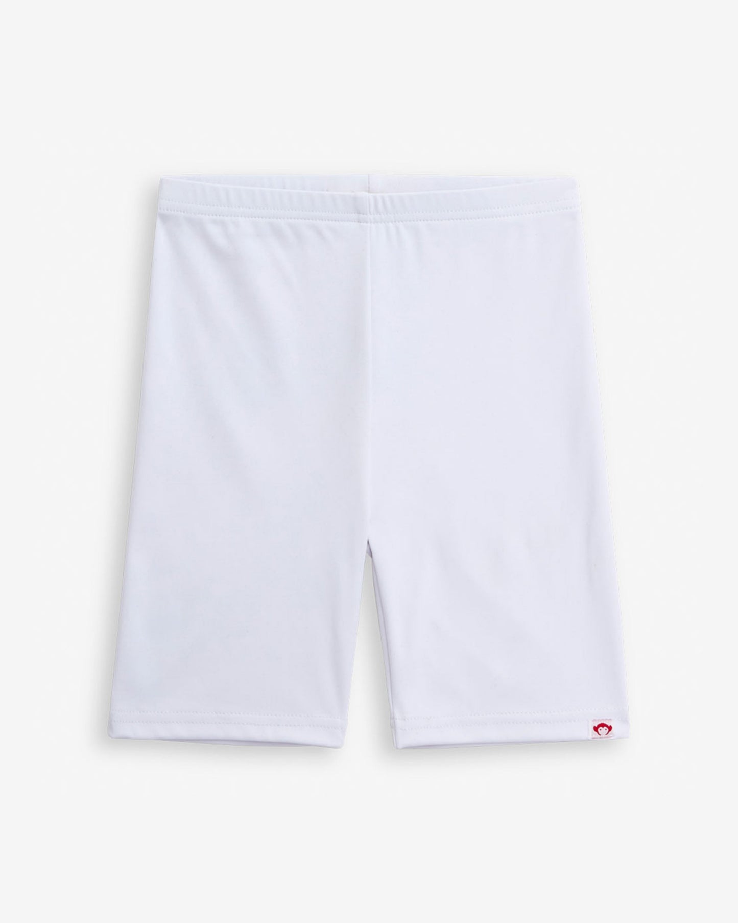 White Biker Short