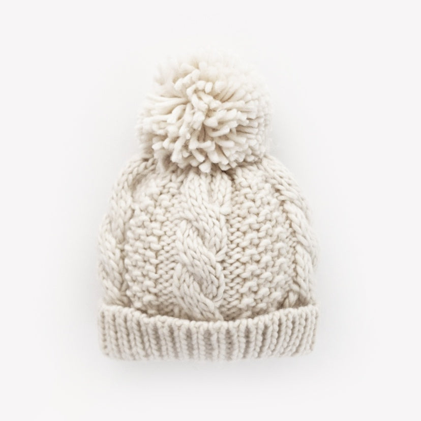 Natural Cable Beanie
