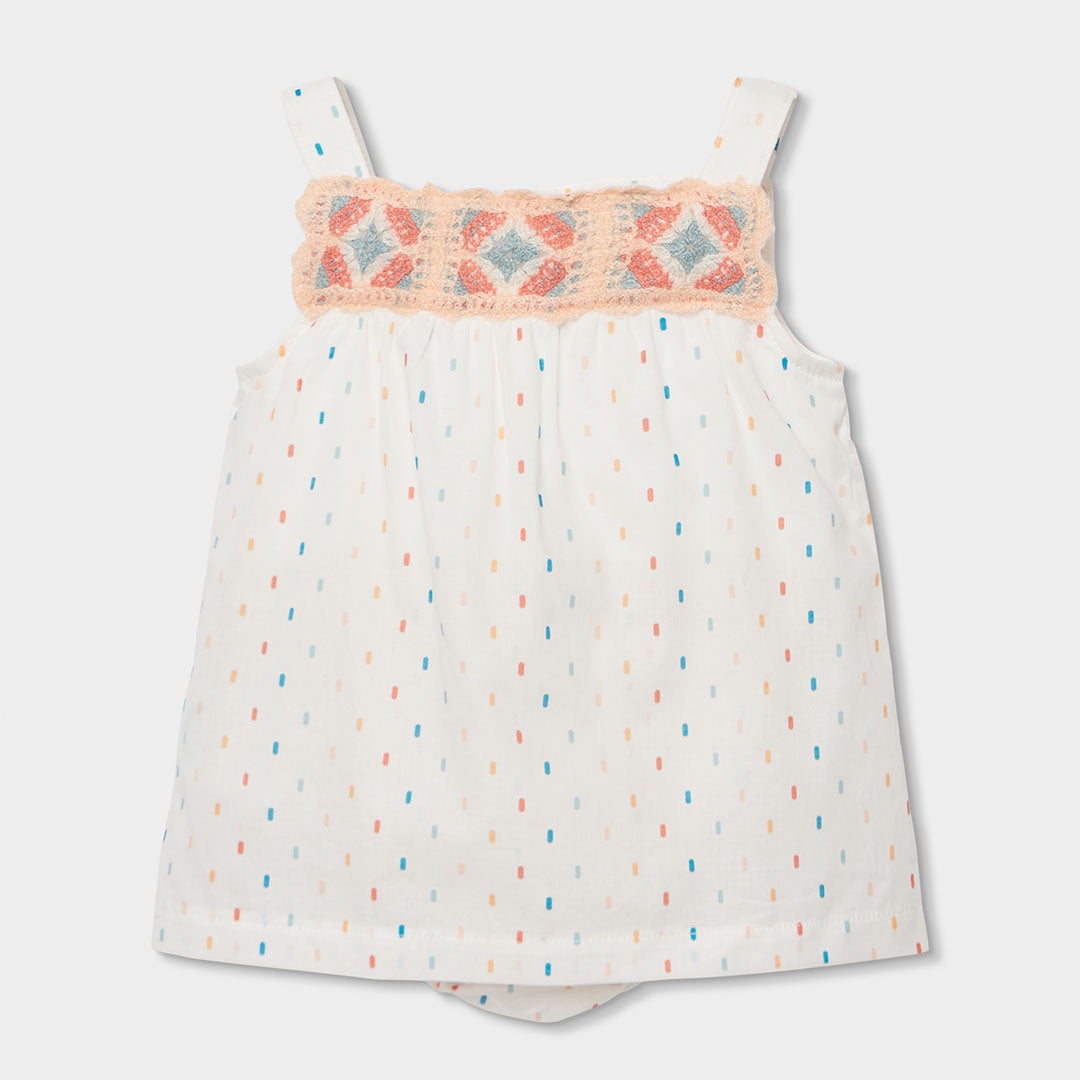 White embroidered Dress