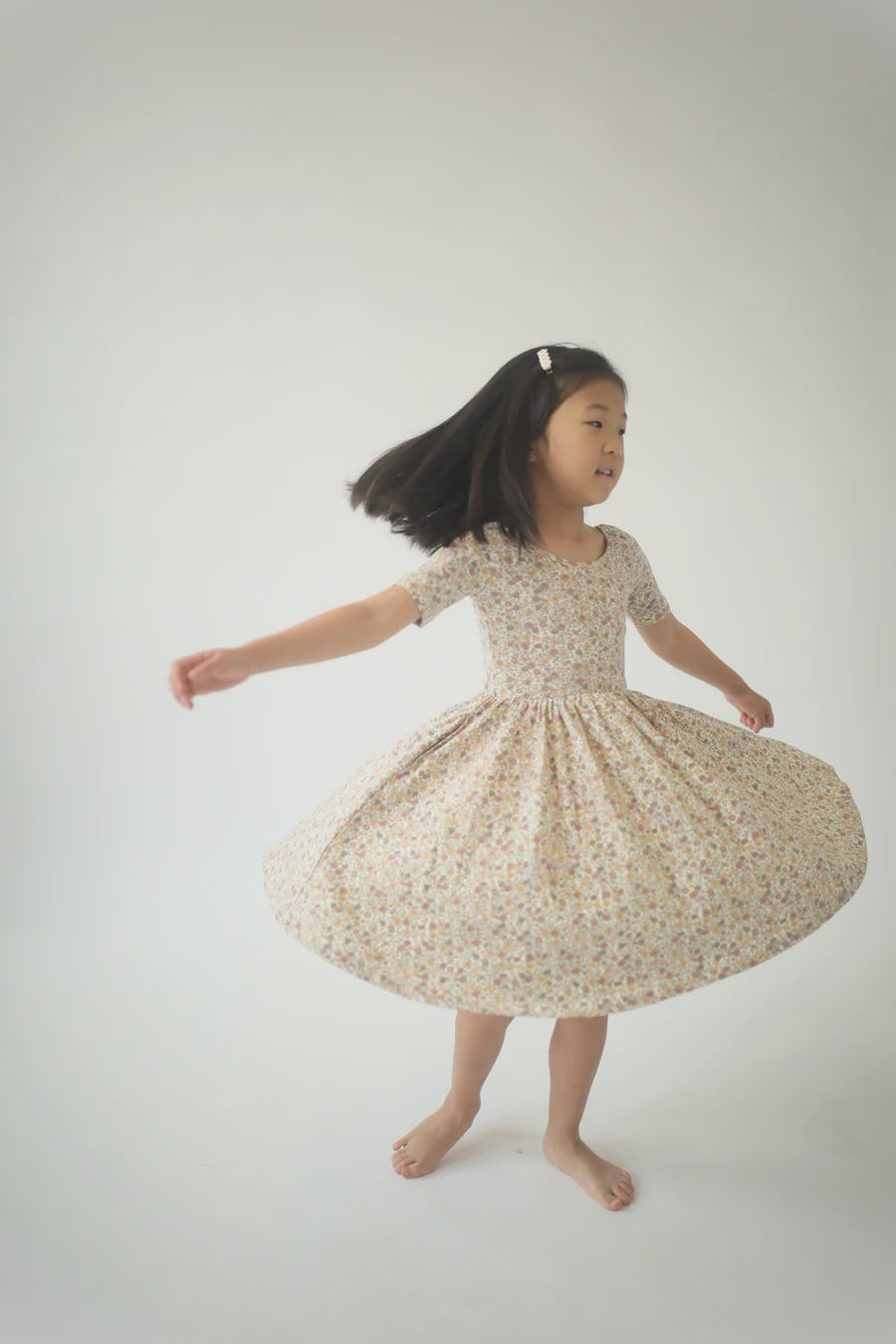 Bella Brown SS Twirl Dress
