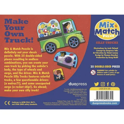 Mix & Match Puzzle: Silly Trucks