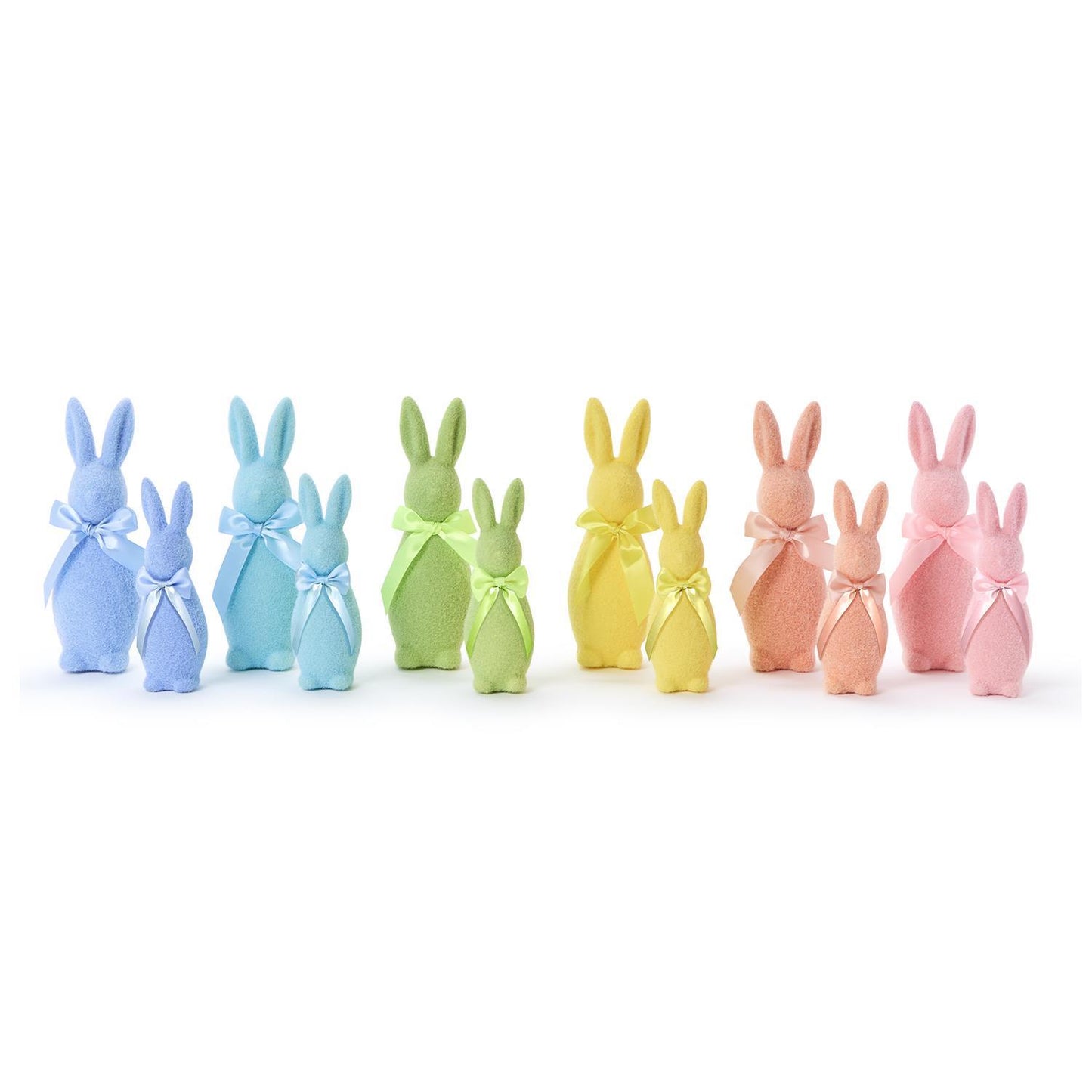 Flocked Bunny w/ Bow
