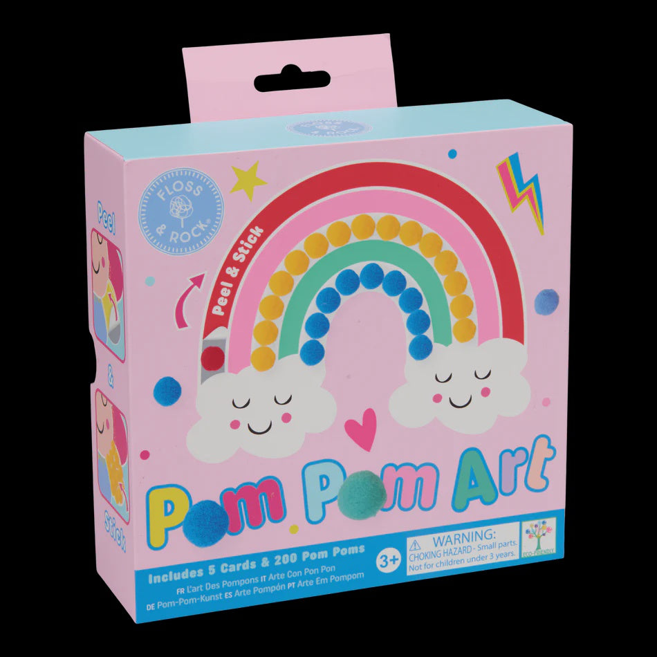 Rainbow Fairy Pom Pom Art