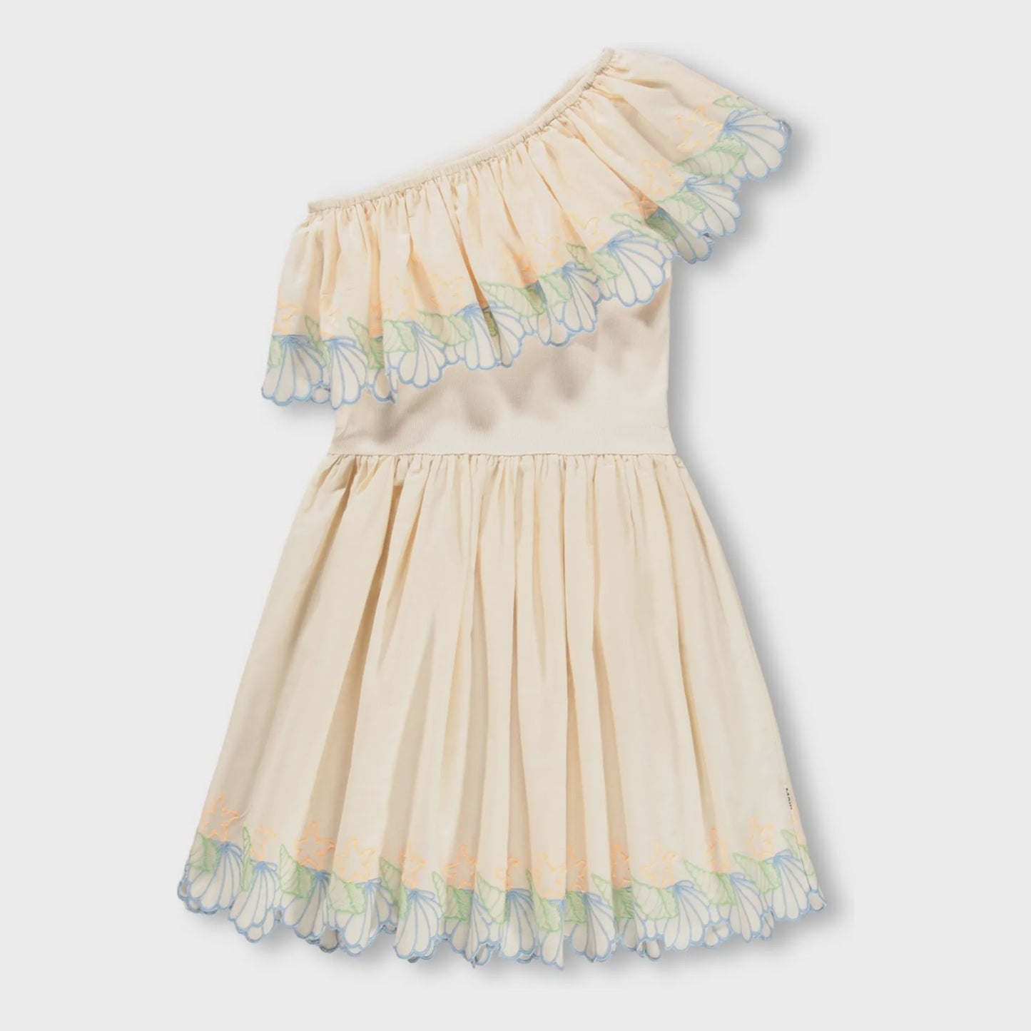 Cato Shell Toddler Dress in Pearled Ivory