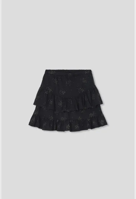 Black Tiered Skirt