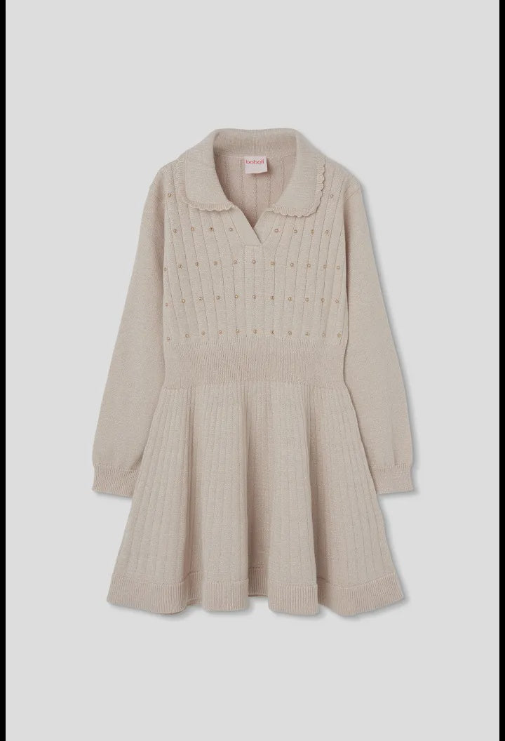 Rib Collar Knit Dress