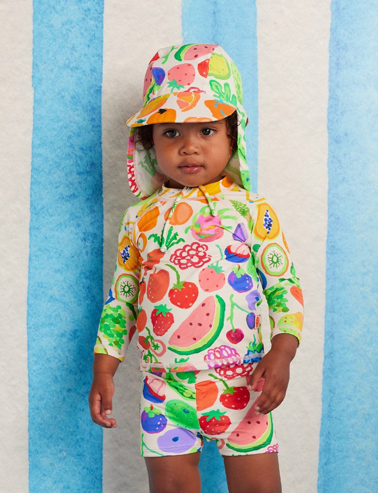 Eat The Rainbow LS Baby Rash Vest