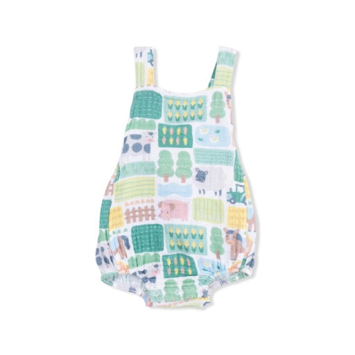 Patchwork Farm - Retro Sunsuit