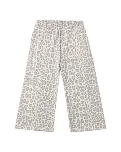 WIDE LEG SWEATPANT BLUE LEOPARD