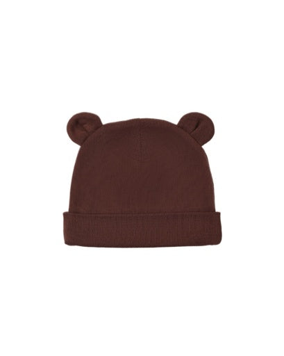 BABY BEAR BEANIE BLACK CHERRY
