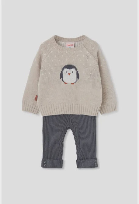 Penguin Knit 2pc Set