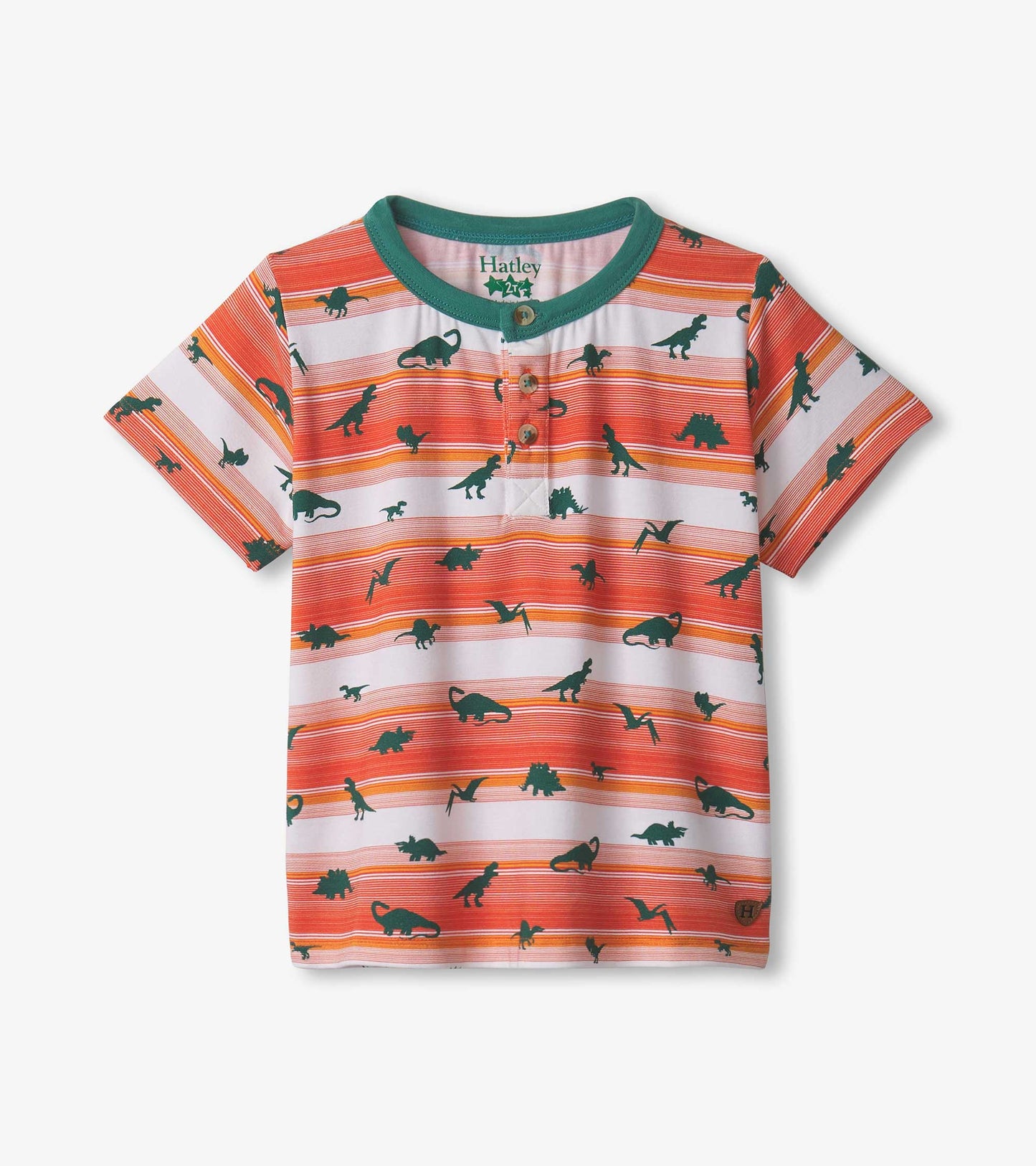 Mini Dino Bamboo Henley Tee