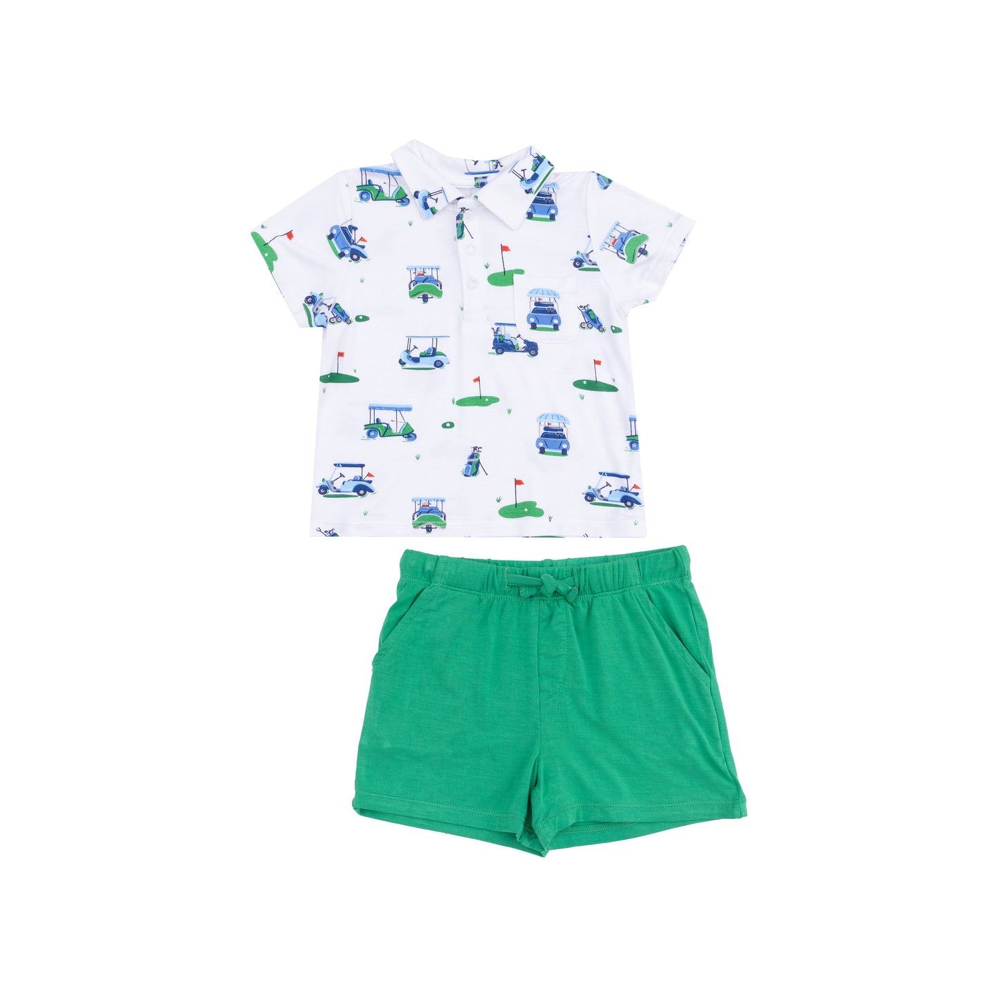 Vintage Golf Carts Polo Tee + Short