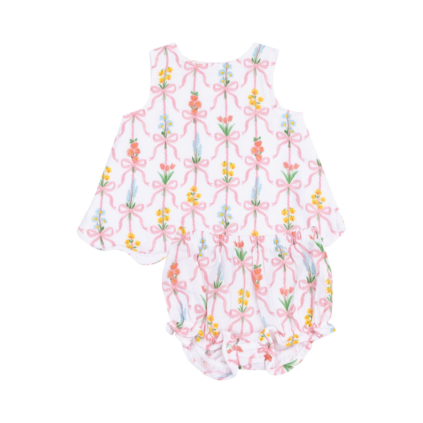 Ribbon Bouqets Scallop Top w/ Bloomer