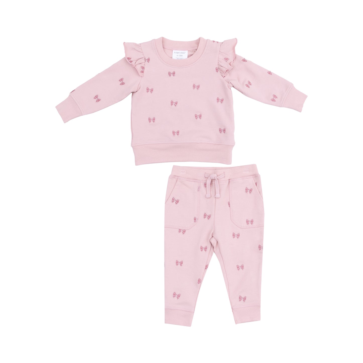 Bows Terry Sweatshirt & Pant Set