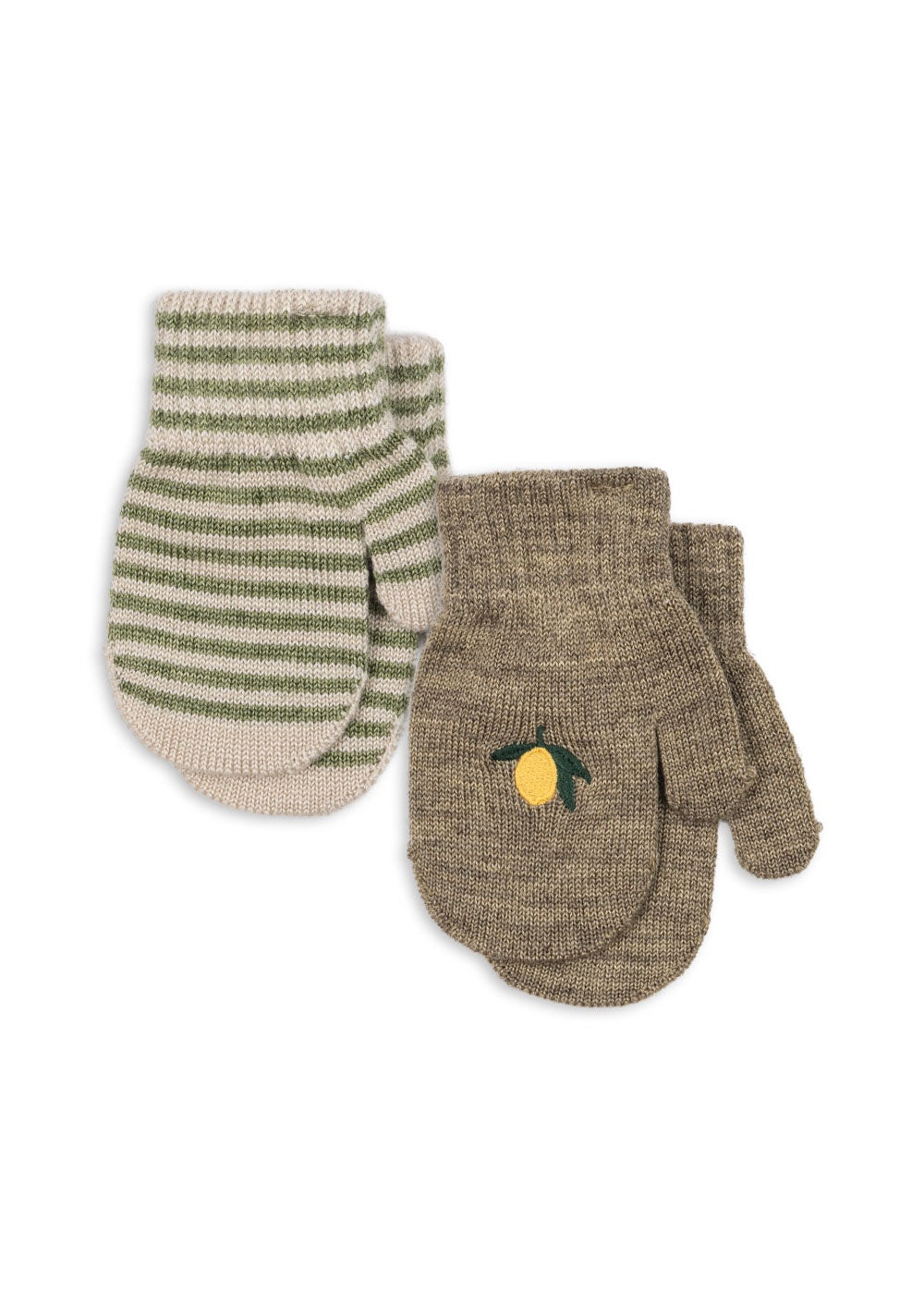 Lemon Stripe Filla Mittens 2 Pack