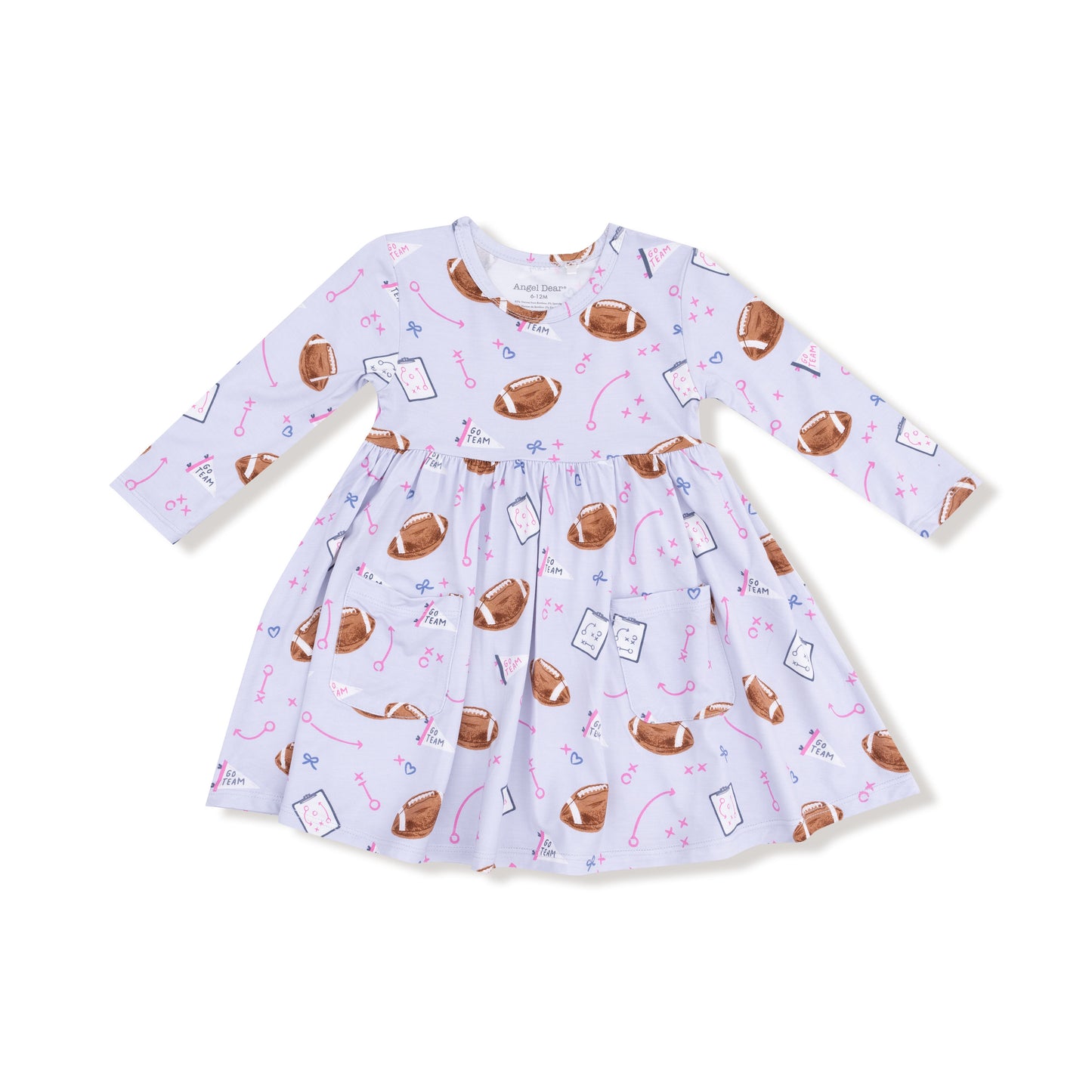 Touchdown Time Lavender Twirly Dress