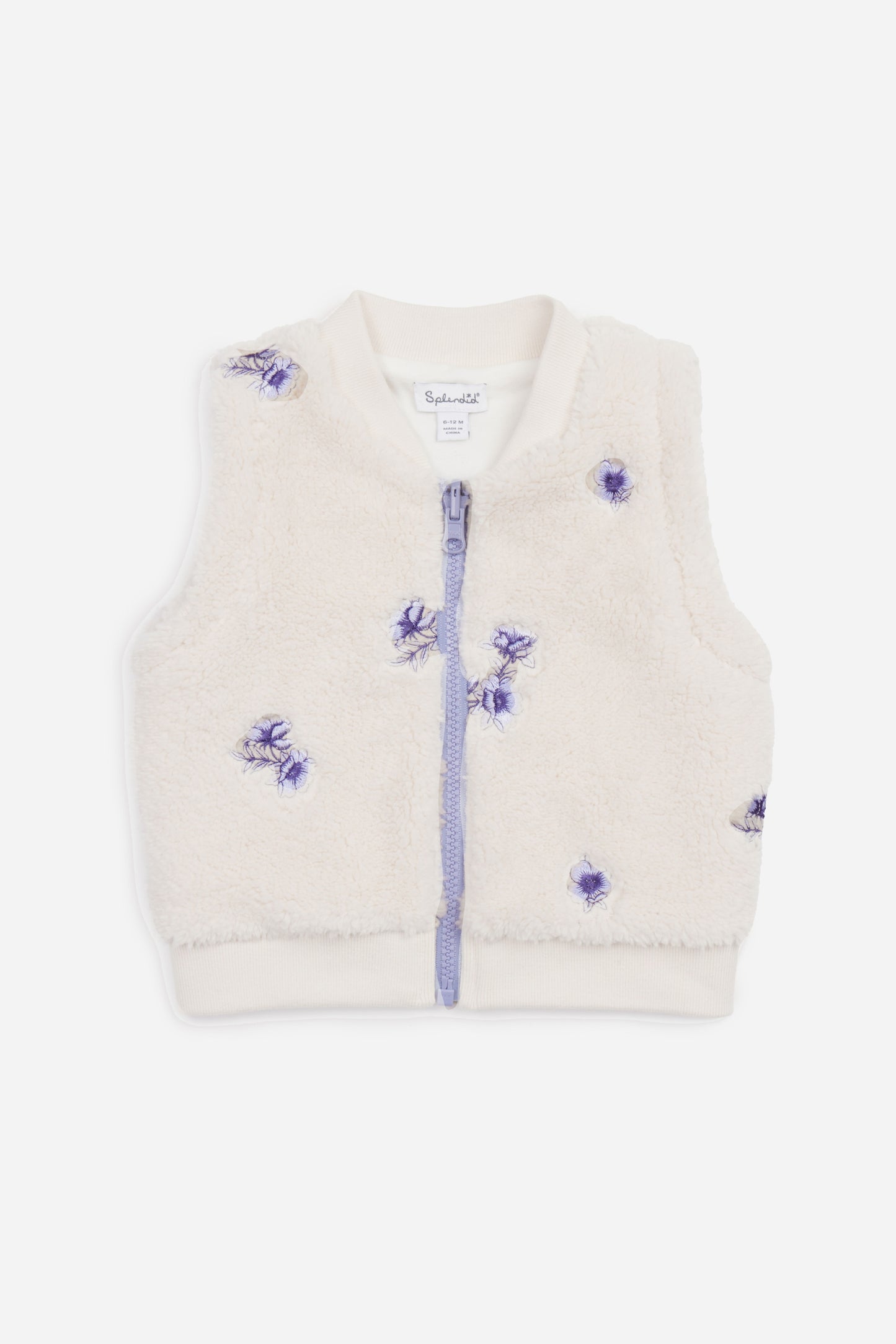 Moonstone Floral Fleece Vest