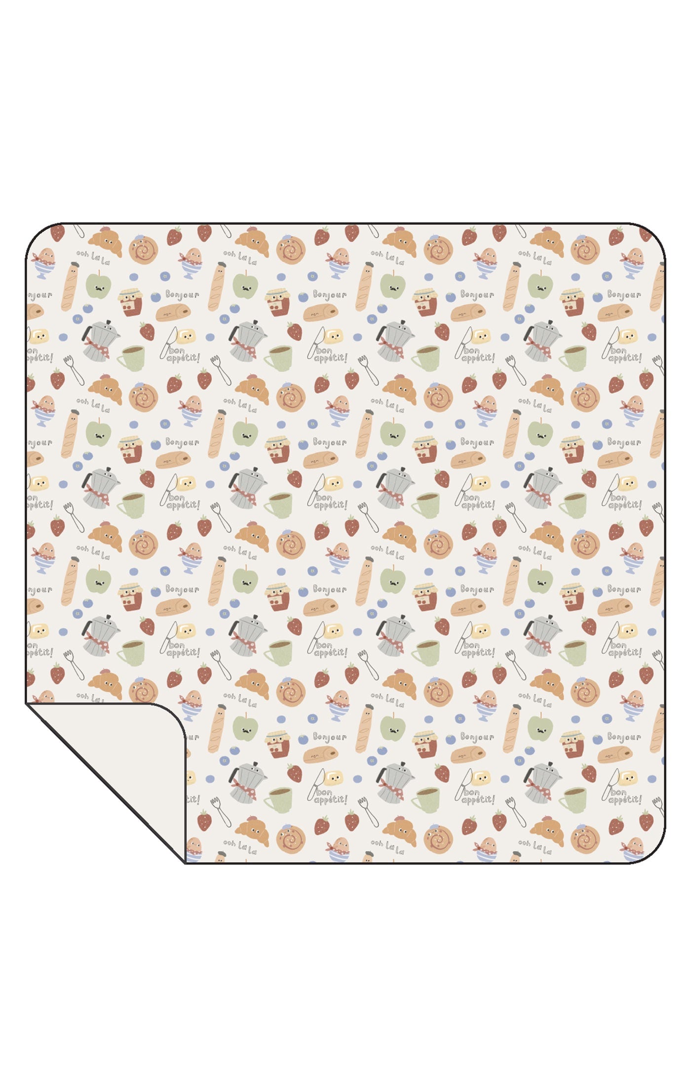 Bonjour Breakfast Swaddle Blanket