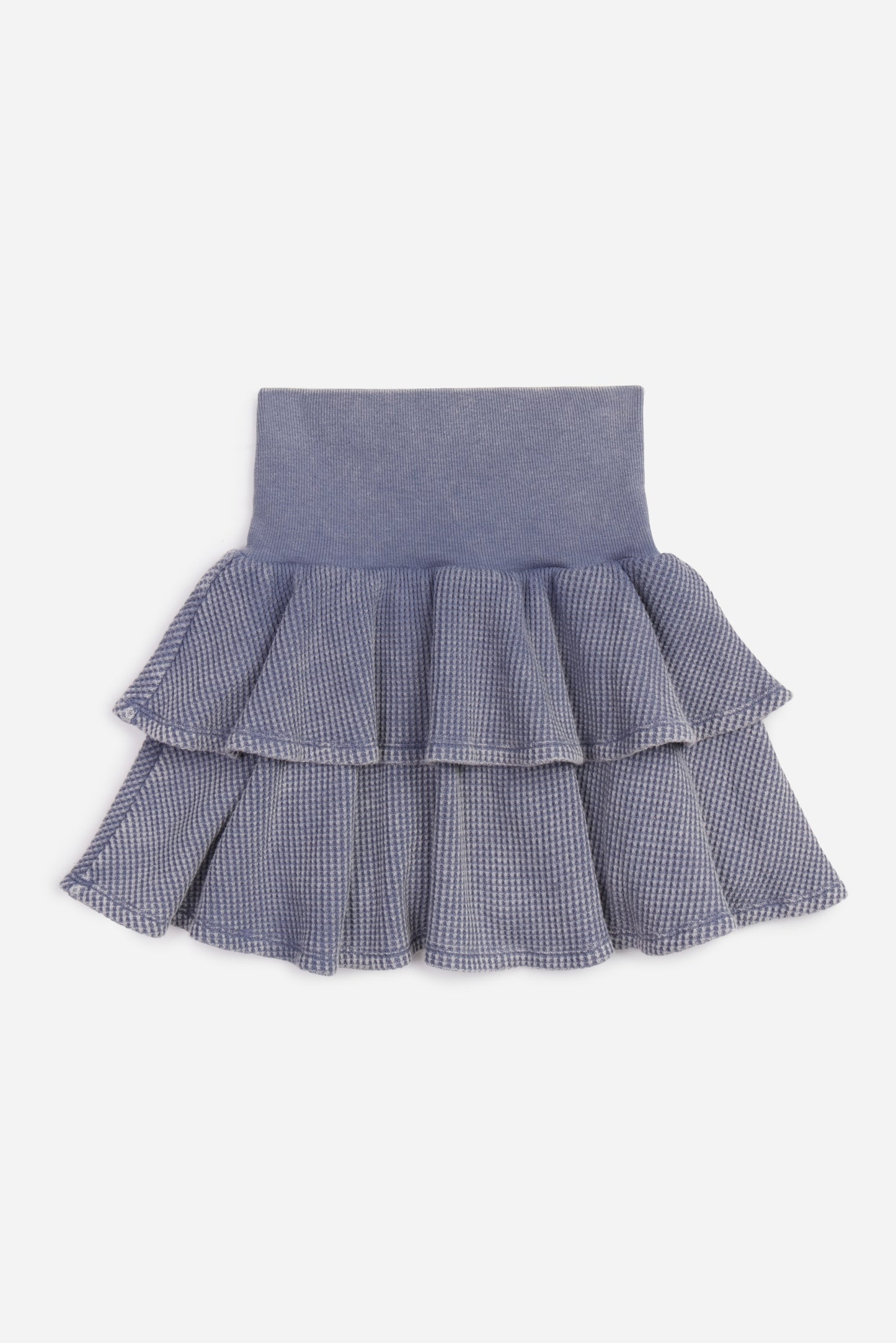 Ash Navy Thermal Ruffle Skirt