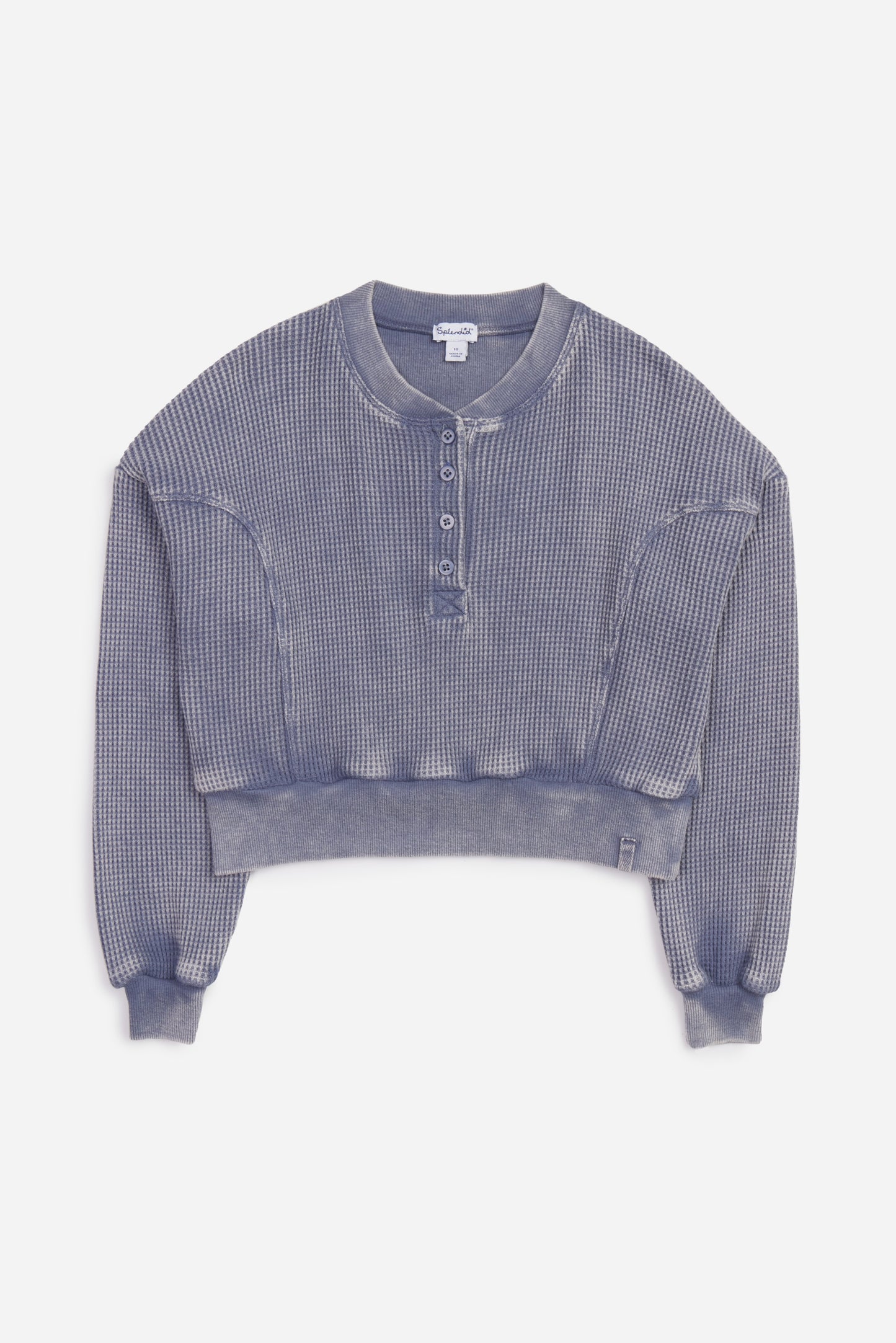 Thermal Henley Sweatshirt
