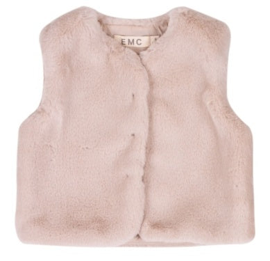 Warm Pink Eco Fur Vest