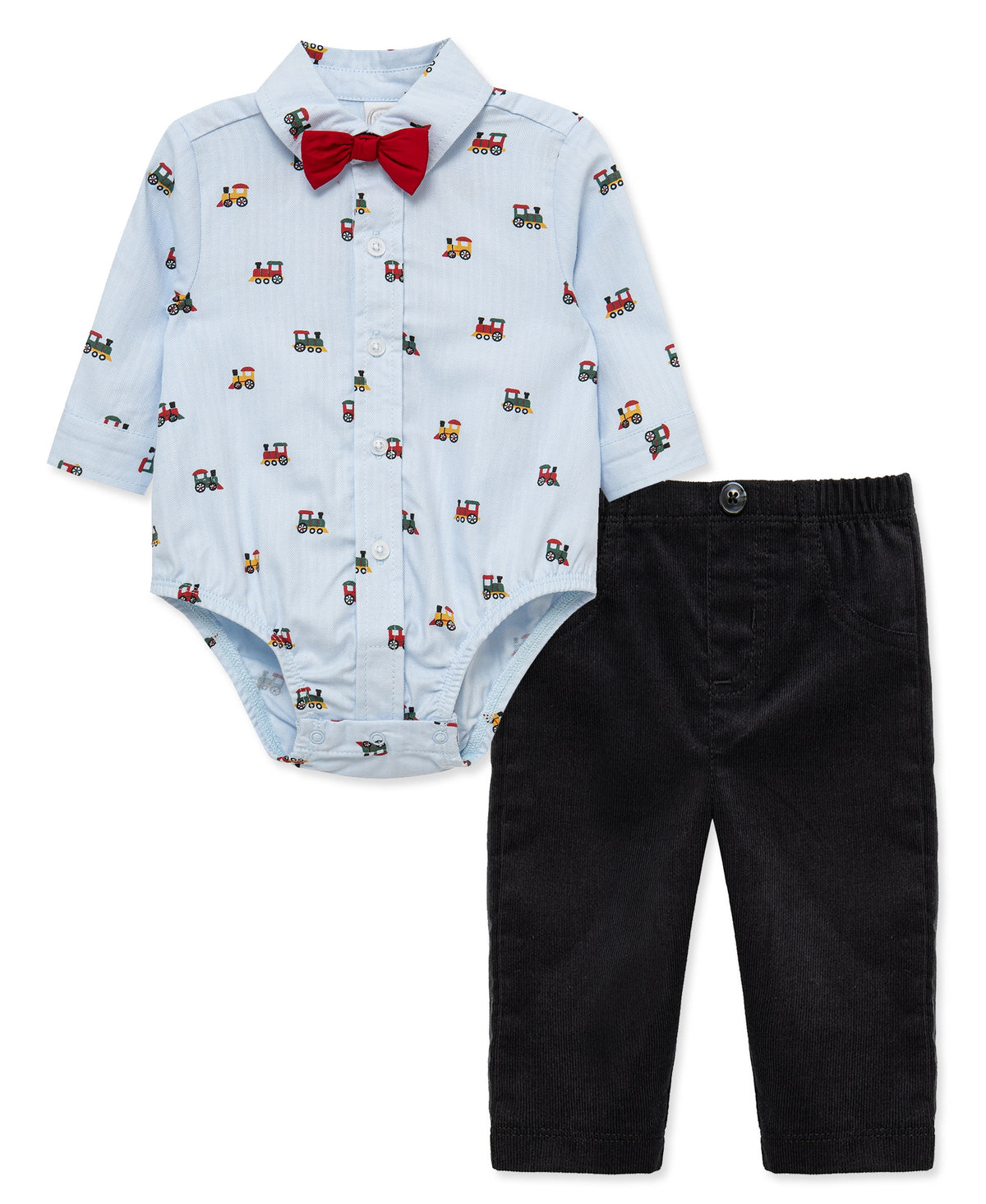 Dressy Bow Train Themed Pant Set