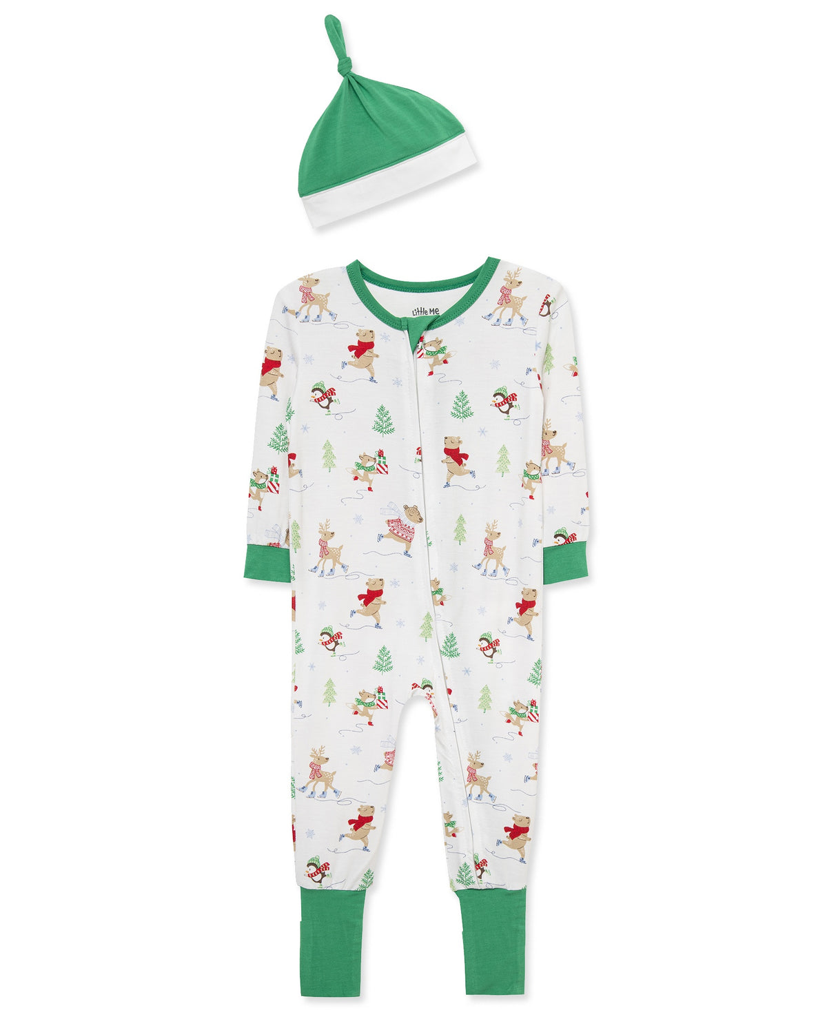 Arctic Friends Skating Romper & Hat Set