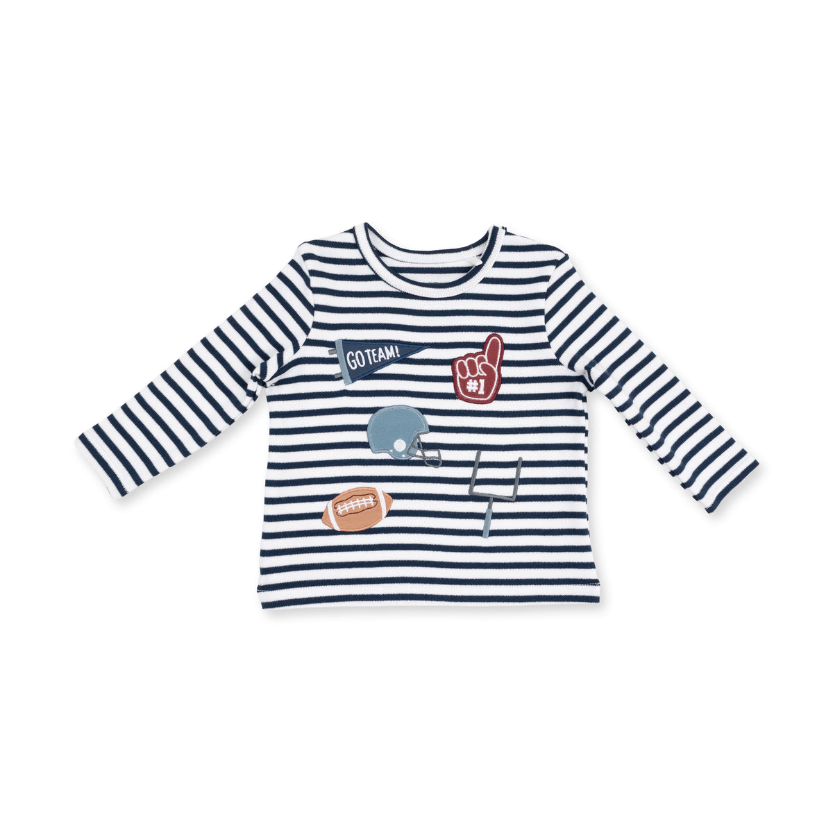 Football Navy LS Uni Toddler Shirt
