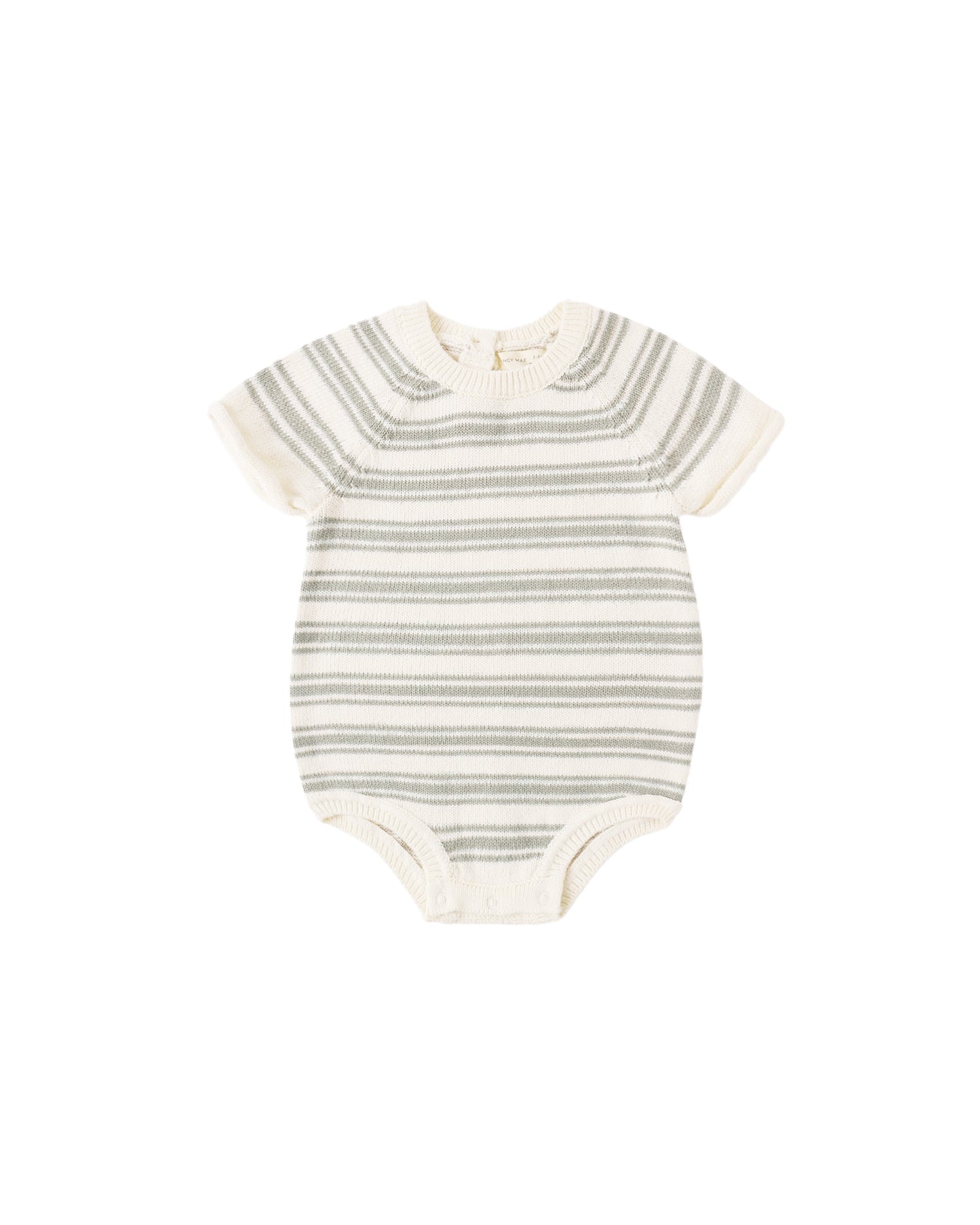 Sage Stripe Rowan Bubble Romper