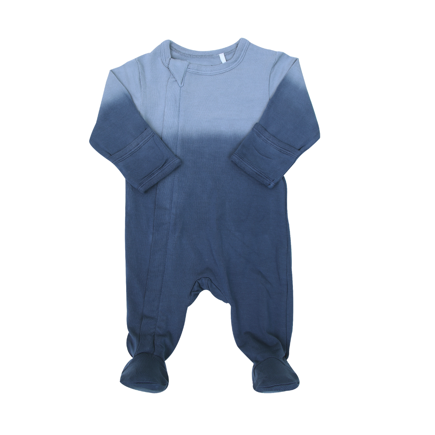 Steel Blue Ombre Dip Dye Modal Footie