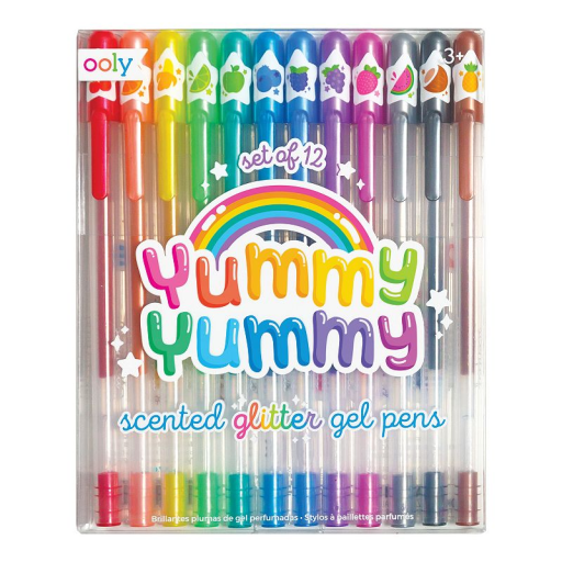 OOLY Scented Yummy Yummy Glitter Gel Pens Set of 12 Pens