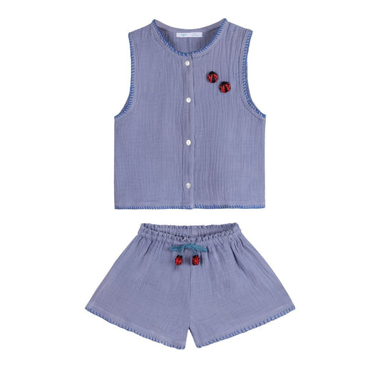 Ladybird Beetle Top + Shorts Kid Set