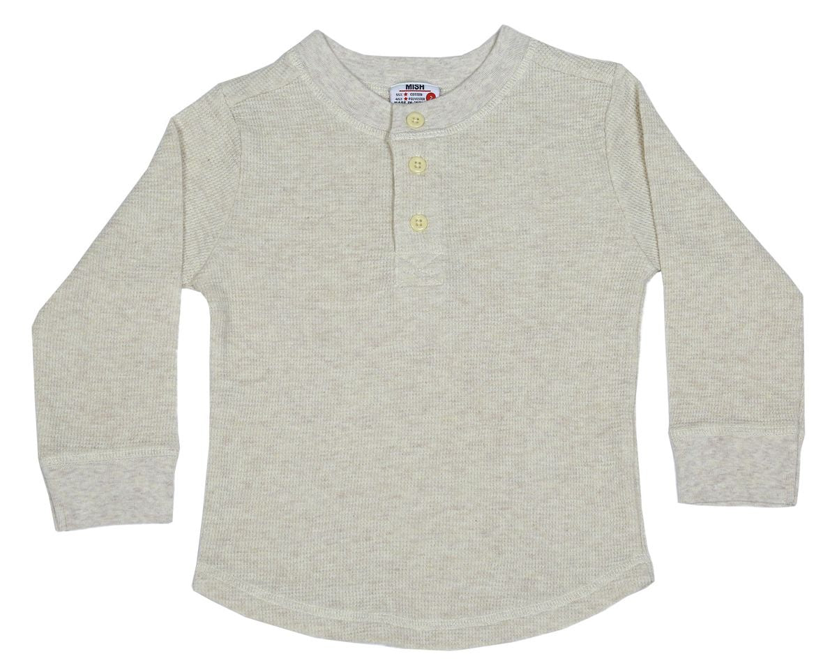 Thermal Henley Oatmeal