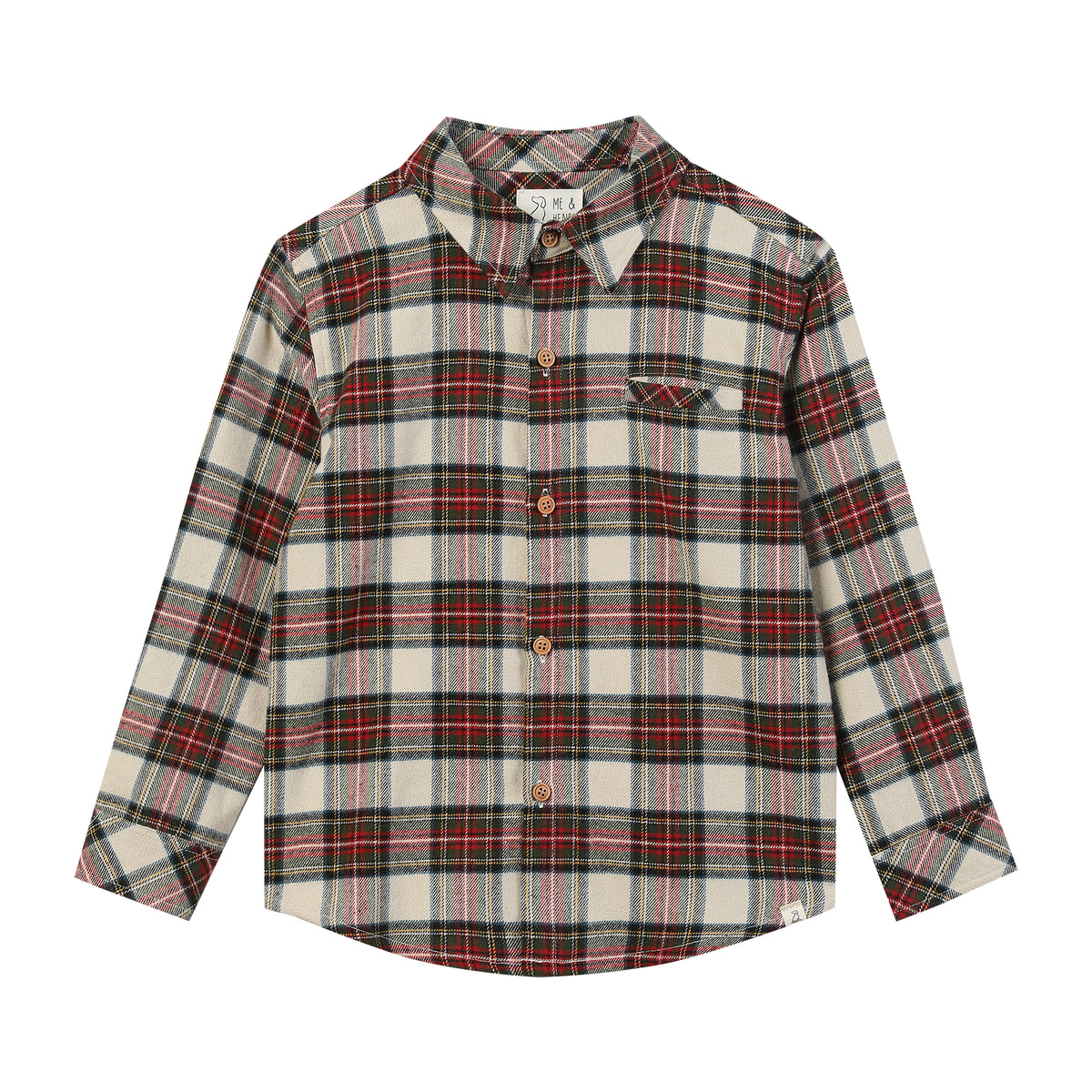 Plaid Buttoned Toddler Shirt