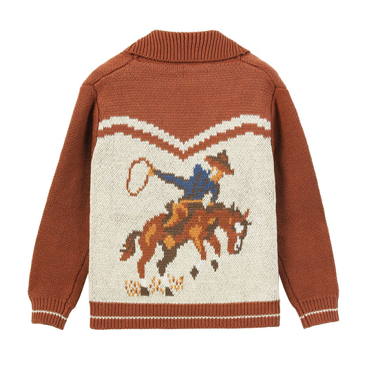 Yeehaw Cowboy Toddler Cardigan