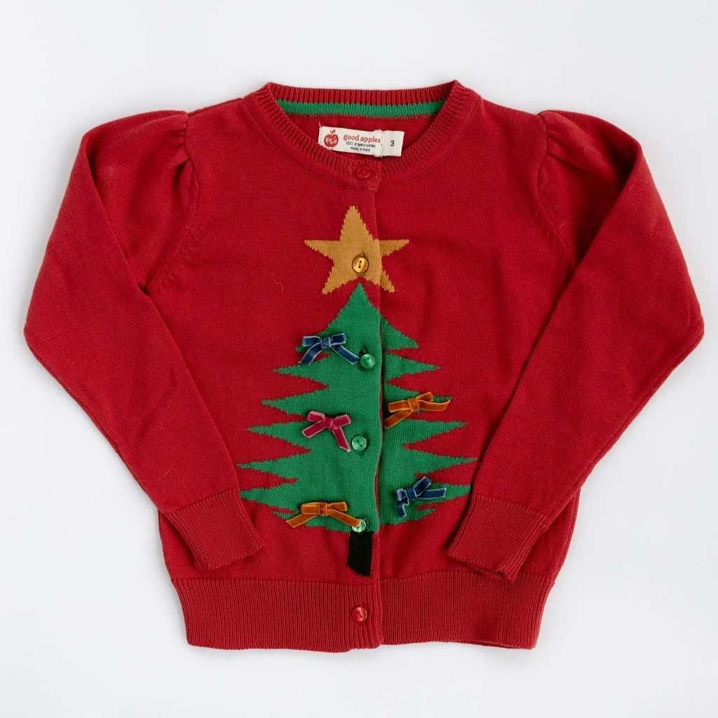 Christmas Tree w/ Bows Cardigan