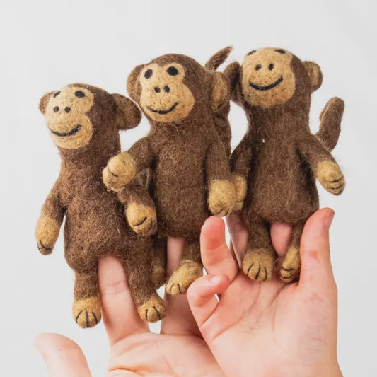 Felt Finger Puppet - Monkey