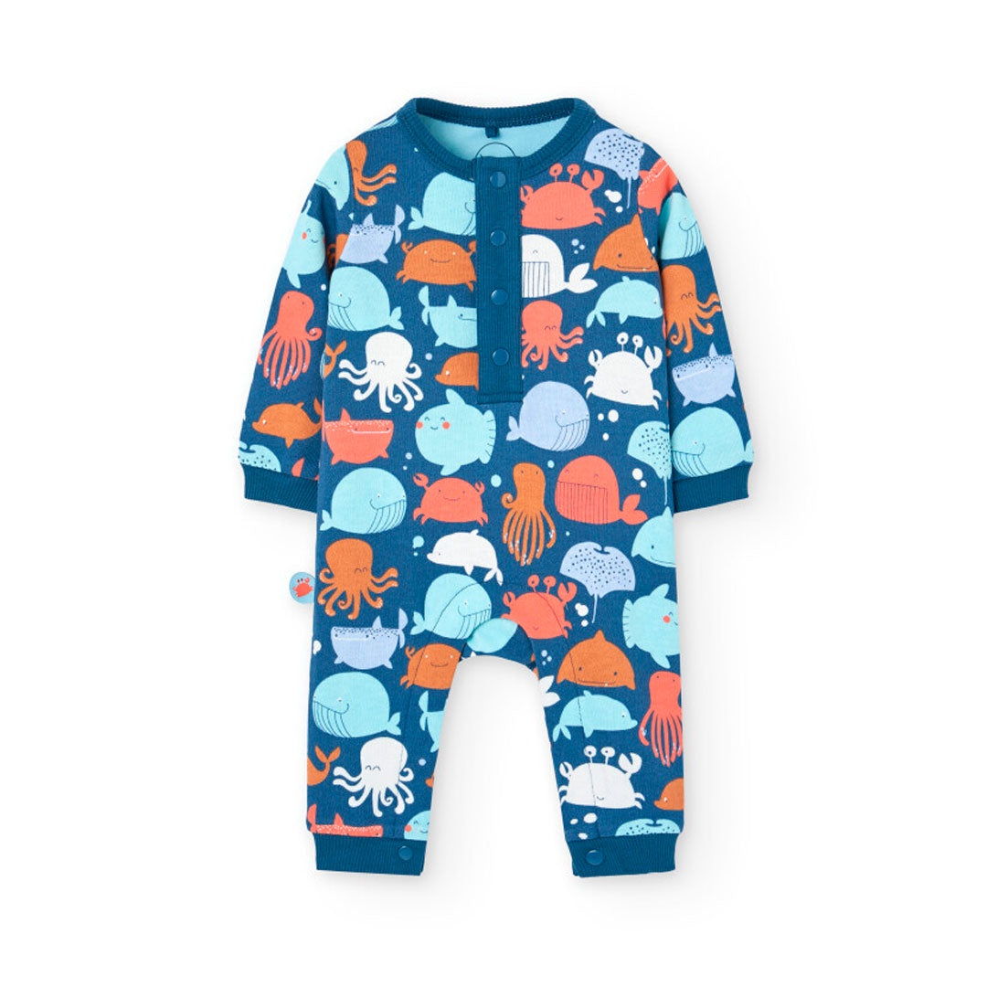 Ocean Creature Fleece Romper