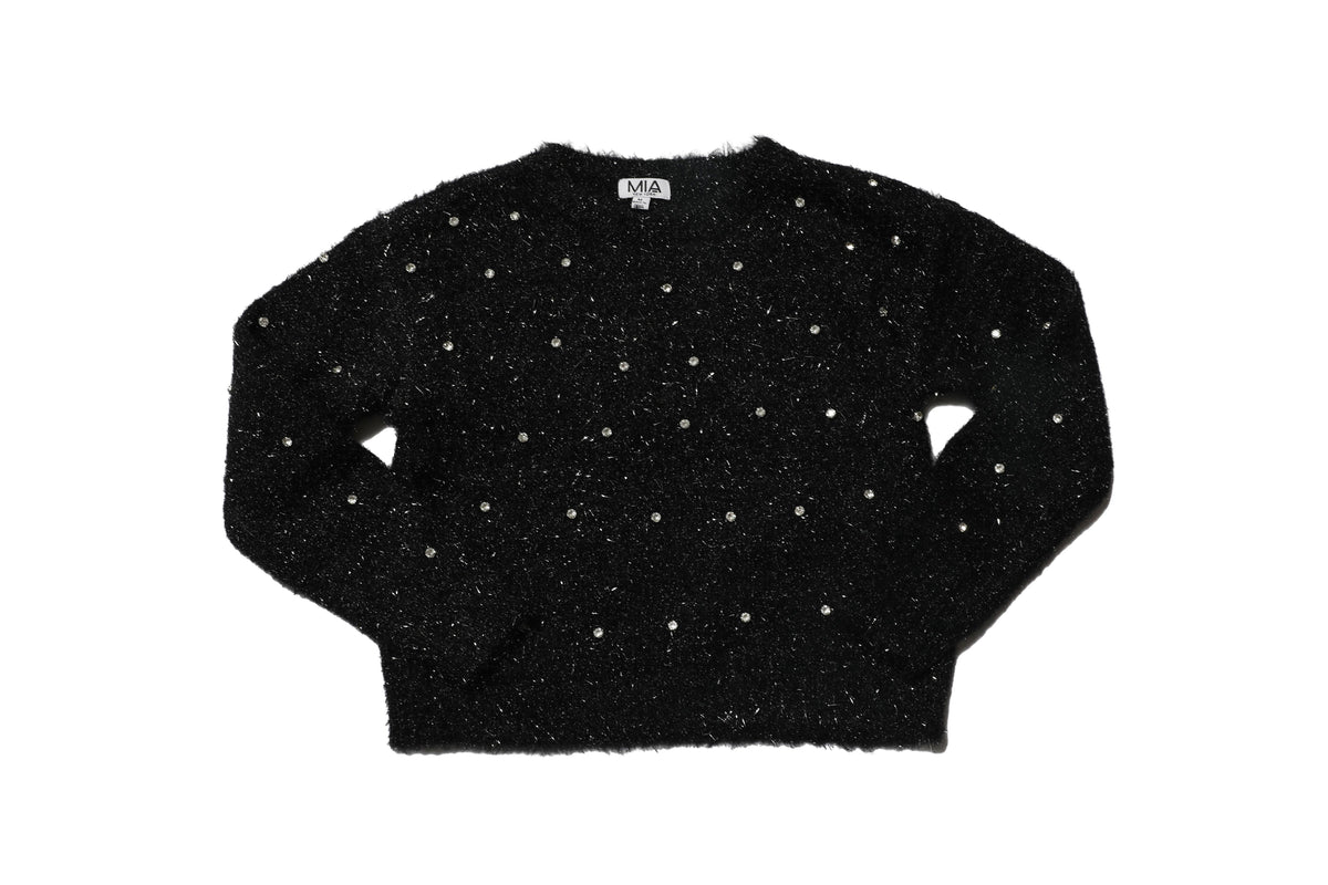 Bedazzled Eyelash Kid Sweater