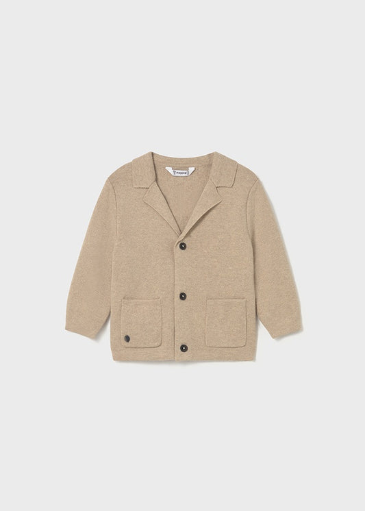 Light Beige Toddler Blazer Cardigan