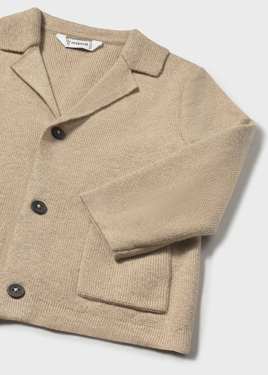 Light Beige Baby Blazer Cardigan