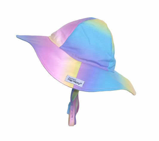 UPF50+ Floppy Sun Hat | Rainbow Ombre